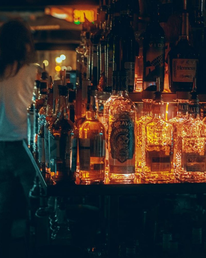 The bar counter at BAZ'ART